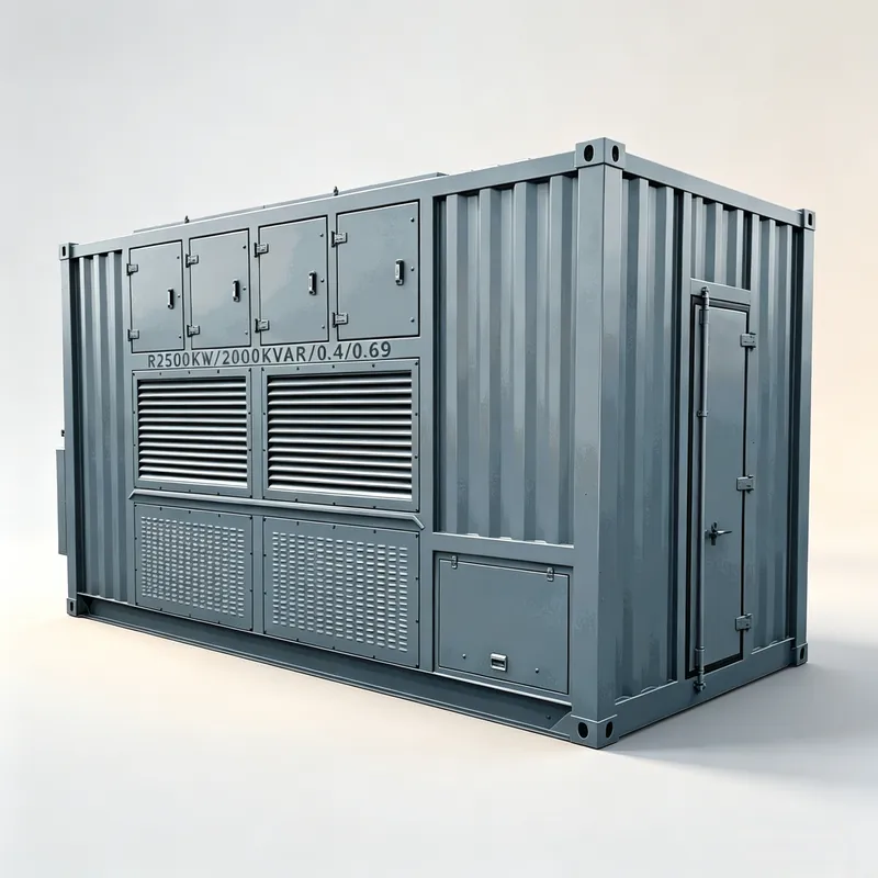 EAK containerized load bank rated 9500KW / 2000KVAR