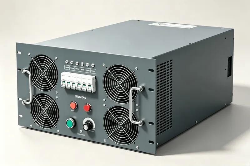 EAK dual-source load box with dual fan array and emergency stop controls